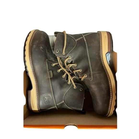 Timberland Pro Womens Hightower 6 Inch Alloy Safety Toe Brown Work Boots-Sz: 9 - Picture 2 of 8